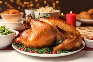 thanksgiving turkey and green beans