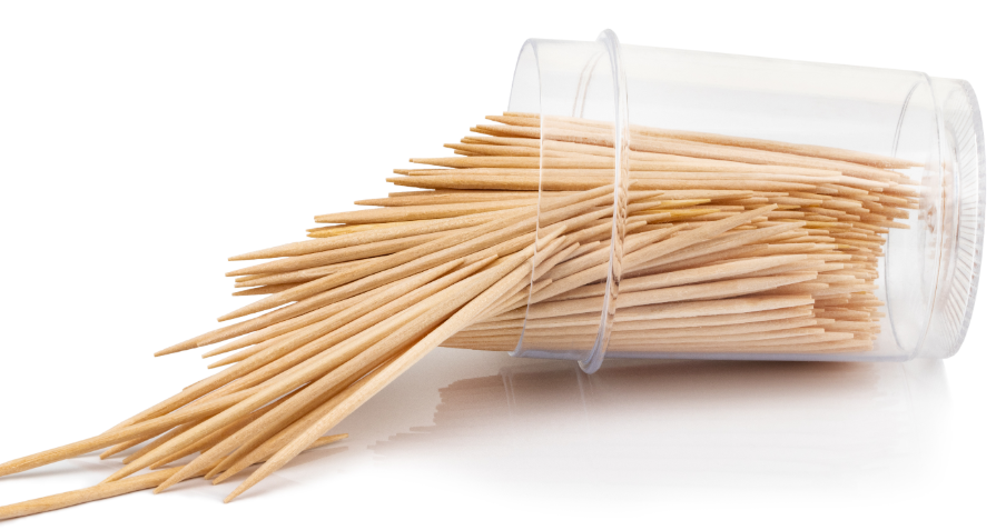 Jar of toothpicks